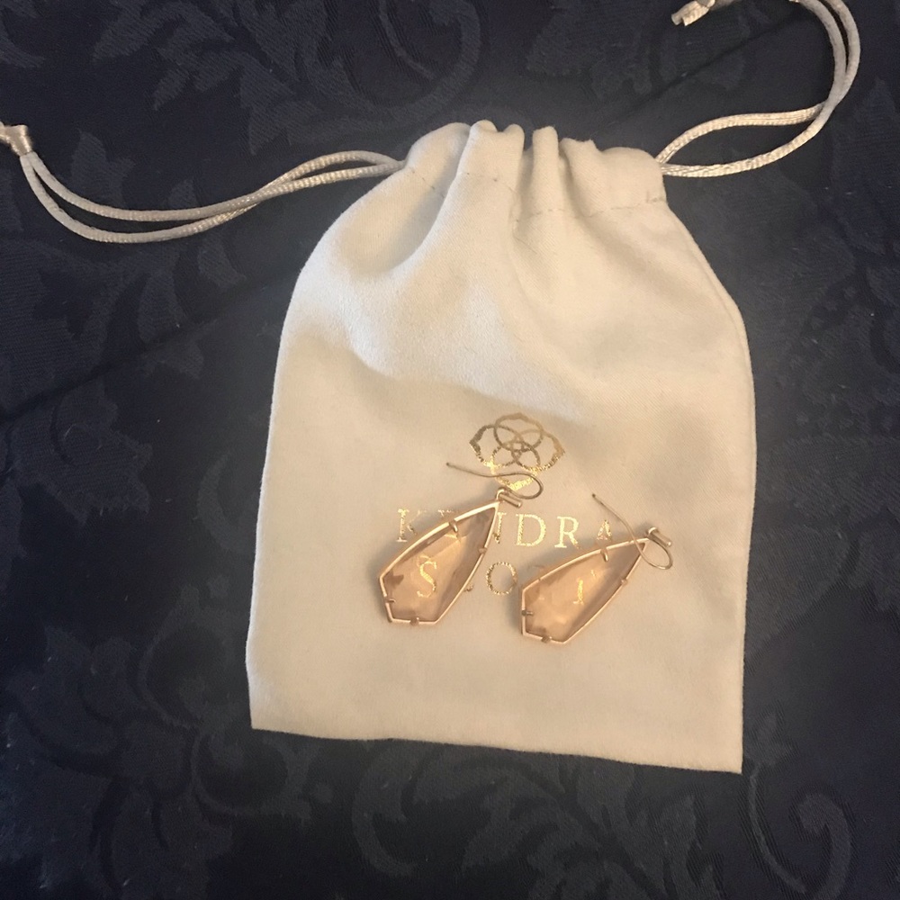 Kendra Scott Rose Gold Drop Earrings